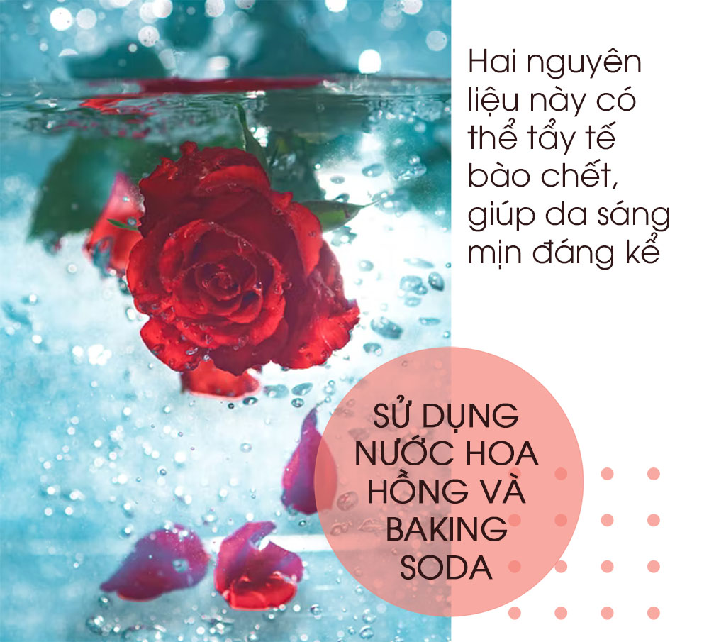 Sử dụng nước hoa hồng để trị thâm nách